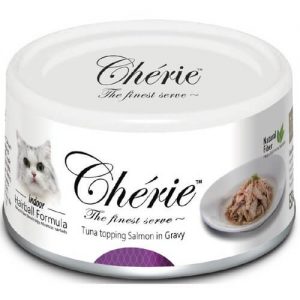 Купить Pettric Cherie Hairball Control консервы с тунцом и лососем для кошек в дискаунтере товаров для животных Крокодильчик