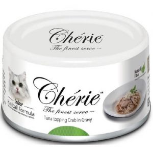 Купить Pettric Cherie Hairball Control консервы с тунцом и мясом краба для кошек в дискаунтере товаров для животных Крокодильчик