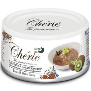 Купить Pettric Cherie Complete Balanced Diet консервы с тунцом и кусочками киви в соусе для кошек в дискаунтере товаров для животных Крокодильчик
