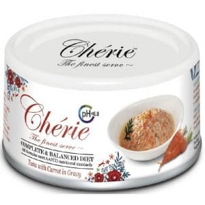Купить Pettric Cherie Complete Balanced Diet консервы с тунцом и кусочками моркови в соусе для кошек в дискаунтере товаров для животных Крокодильчик