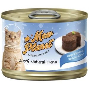 Купить консервы Pettric Mew Planet паштет из свежего тунца для кошек в дискаунтере товаров для животных Крокодильчик