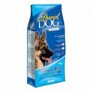 Monge Special Dog корм для собак с чувствительной кожей и пищеварением с тунцом и рисом купить в дискаунтере товаров для животных Крокодильчик в Москве