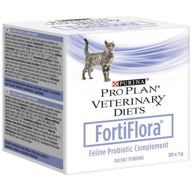 FortiFlora Фортифлора Пурина кормовая добавка для кошек купить в дискаунтере товаров для животных Крокодильчик