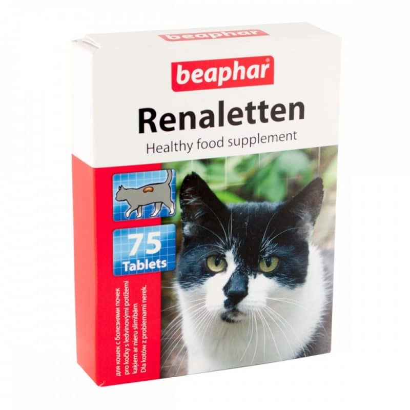 Beaphar Renaletten Витамины для кошек с почечными проблемами купить в дискаунтере товаров для животных Крокодильчик