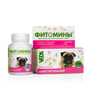 Фитомины корм с фитокомплексом очистительным для собак, 50 г купить в дискаунтере товаров для животных Крокодильчик