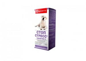 Стоп-Стресс таблетки для собак крупных пород, 500 мг, 20 шт. купить в дискаунтере товаров для животных Крокодильчик