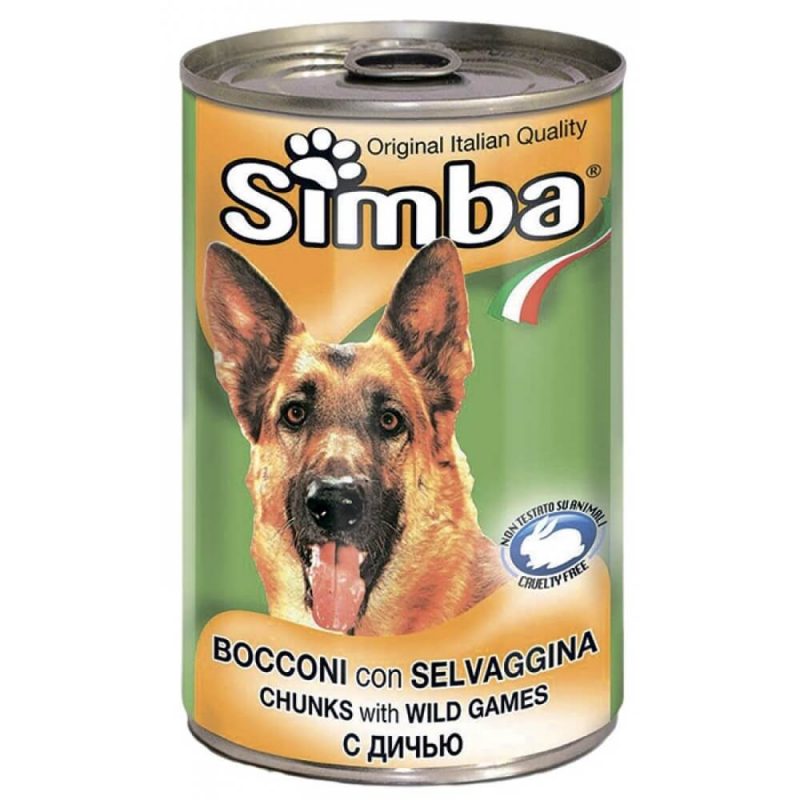 Monge Simba Dog консервы для собак с кусочками дичи, 1230 г купить в дискаунтере товаров для животных Крокодильчик