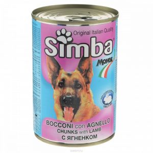 Monge Simba Dog консервы для собак с кусочками ягненка, 1230 г купить в дискаунтере товаров для животных Крокодильчик
