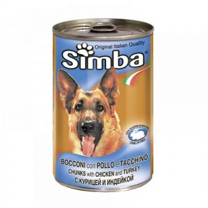 Monge Simba Dog консервы для собак кусочками курицы и индейкой, 1230 г купить в дискаунтере товаров для животных Крокодильчик