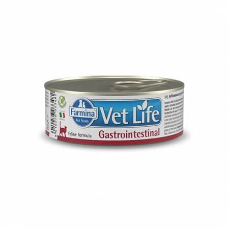 Farmina Vet Life Cat Gastrointestinal влажная диета для кошек с нарушениями процессов переваривания и всасывания в кишечнике, 85 г купить в дискаунтере товаров для животных Крокодильчик