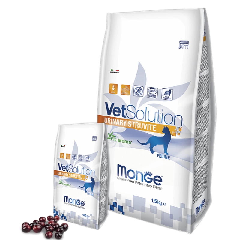 Monge VetSolution Cat Urinary Struvite - Диета для кошек Монж Уринари Струвит купить в дискаунтере товаров для животных Крокодильчик