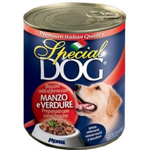Monge Special Dog консервы для собак кусочки говядины с овощами купить в дискаунтере товаров для животных Крокодильчик