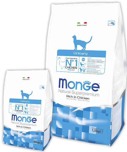 Monge Superpremium Urinary Cat сухой корм для профилактики мочекаменной болезни у кошек купить в дискаунтере товаров для животных Крокодильчик