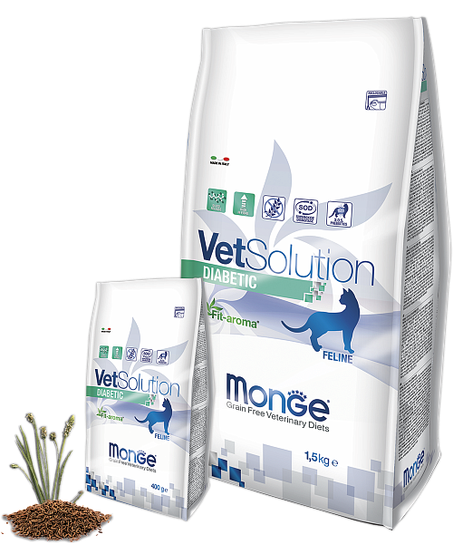 Monge VetSolution Cat диета Diabetic купить в дискаунтере товаров для животных Крокодильчик