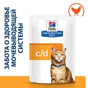 Hill's Prescription Diet c/d Multicare Stress влажный лечебный корм для кошек купить в дискаунтере товаров для животных Крокодильчик в Москве