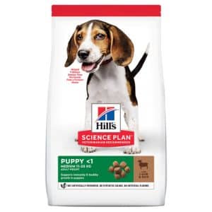 Hill's Science Plan Puppy Medium сухой корм для щенков с ягненком и рисом купить в дискаунтере товаров для животных Крокодильчик в Москве