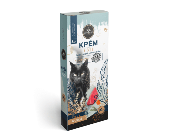 Secret крем-суп для кошек тунца с икрой летучей рыбы купить в дискаунтере товаров для животных Крокодильчик в Москве